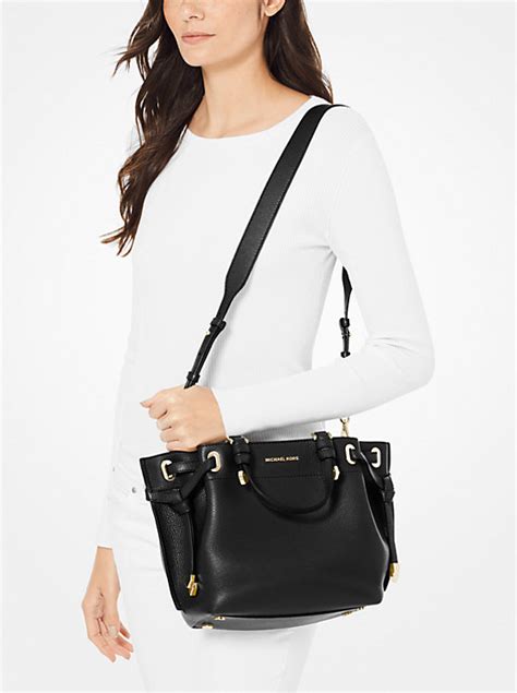 Greta Medium Pebbled Leather Satchel 